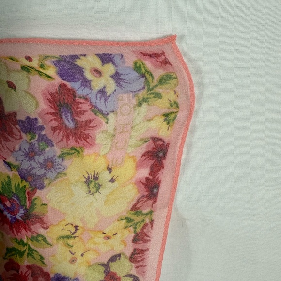 Echo Pink and Yellow Floral Sheer Scarf - Picture 6 of 6